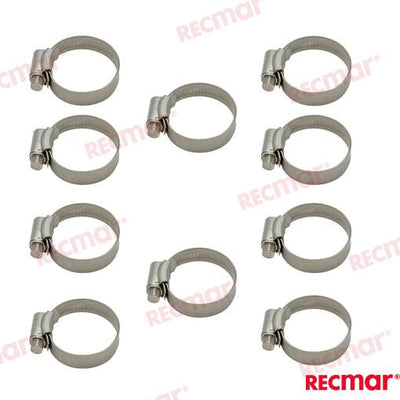 Abrazadera Inox SMO254 26-38 12mm (10) Recmar
