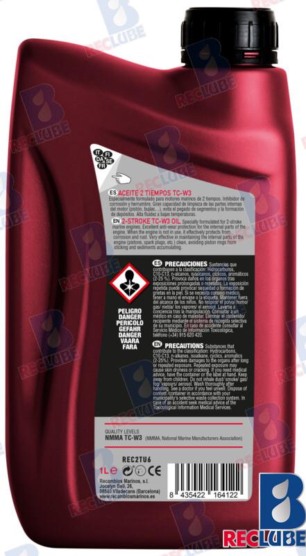 Aceite Marino 2 Tiempos 1L (6) Vetus YMD-63021-01