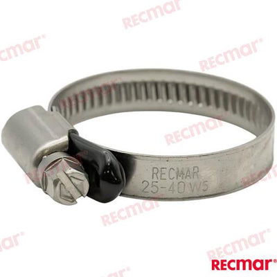 Abrazadera Inox 25-40 W5 (25) Recmar (Ref. REC38305-316)