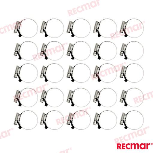 Abrazadera Inox 25-40 W5 (25) Recmar (Ref. REC38305-316)