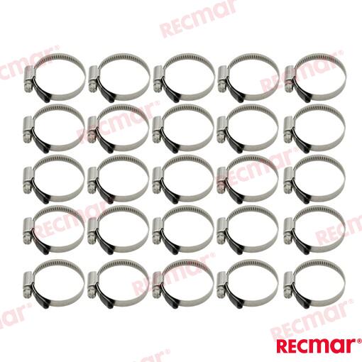 Abrazadera Inox 32-50 W5 (25) Recmar (Ref. REC38306-316)