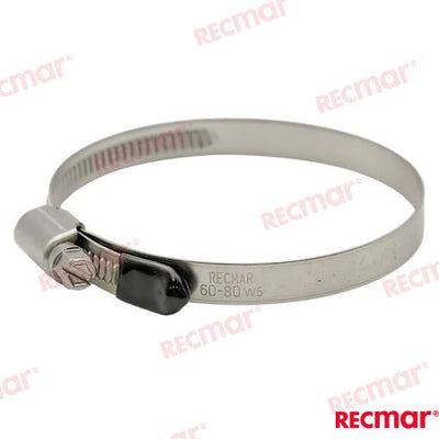 Abrazadera Inox 60-80 W5 (25) Recmar (Ref. REC38309-316)