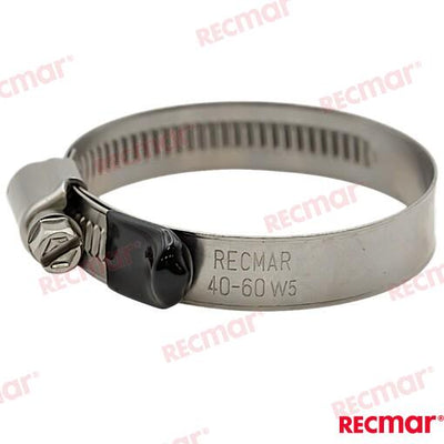 Abrazadera Inox 40-60 W5 (25) Recmar (Ref. REC38315-316)