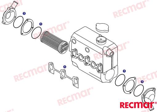 Kit De Juntas Enfriadores Recmar (Ref. REC3YMWC)