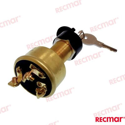 Llave Arranque 3T-3POS Con Tapón Recmar