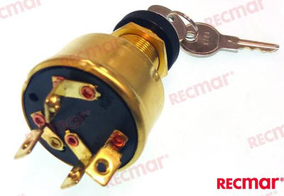 Llave Arranque 4T-3POS W/cap Recmar