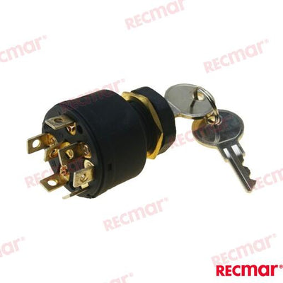 Llave Arranque 7T-4POS Recmar (Ref. REC41030)