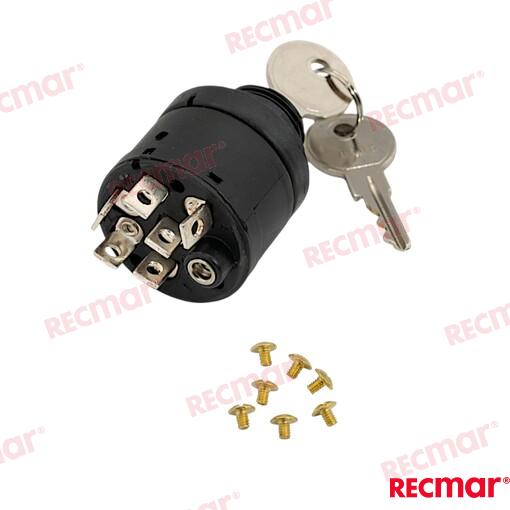 Llave Arranque 7T-4POS Recmar (Ref. REC41040)