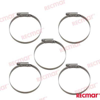 Abrazadera Inox SMO254 58-75 12mm (5) Recmar
