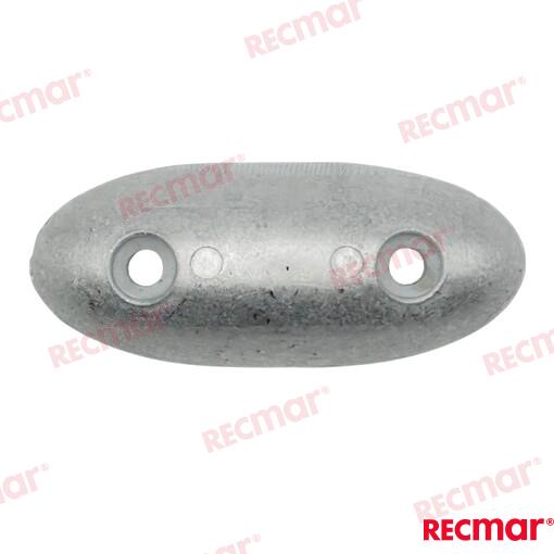Placa Oval 93mm (zn) Recmar