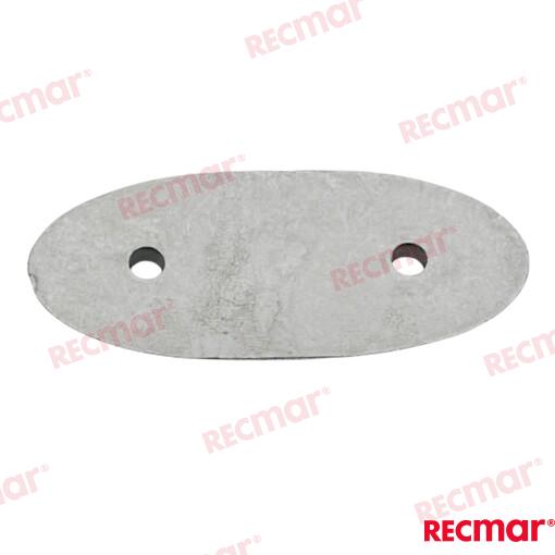 Placa Oval 93mm (zn) Recmar