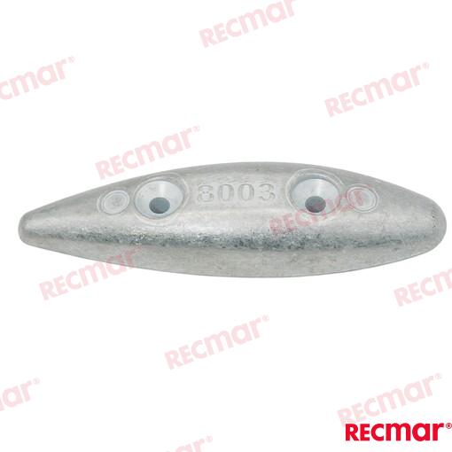 Placa Oval 145mm (zn) Recmar