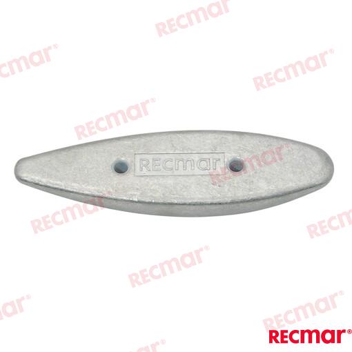 Placa Oval 145mm (zn) Recmar