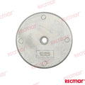 Placa Redonda 100mmX20mm (zn) Recmar