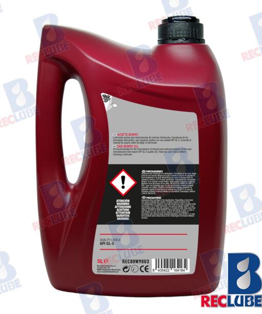 Aceite Sintetico 80W90 Trans. 5L (3) Tohatsu 55321-87J00
