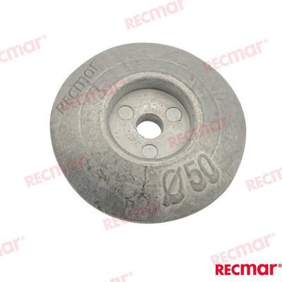 Anodo Disco Single 50mm (zn) Recmar
