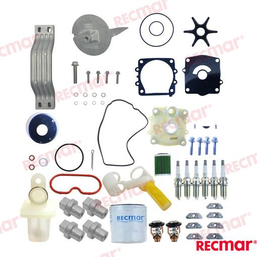 Kit Mantenimiento Yamaha Recmar CM15026A, REC67F-12411-01, REC35-822626Q15, CM67F-11325-01A, (Ref. RECKITF225B)