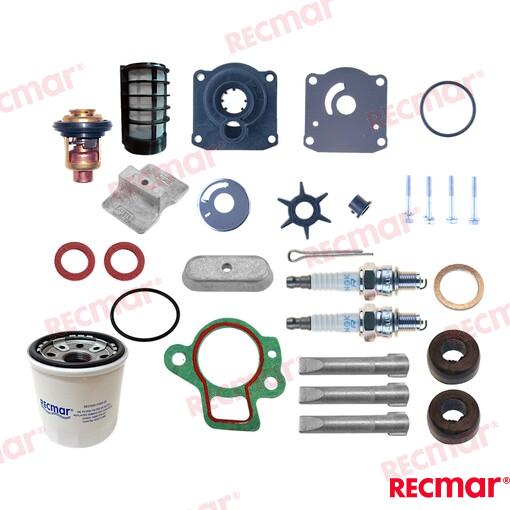 Kit Mantenimiento Yamaha Recmar REC5GH-13440-00, PAF15-07000031, PAF15-07010022, CM62Y-11325 (Ref. RECKITF25A)