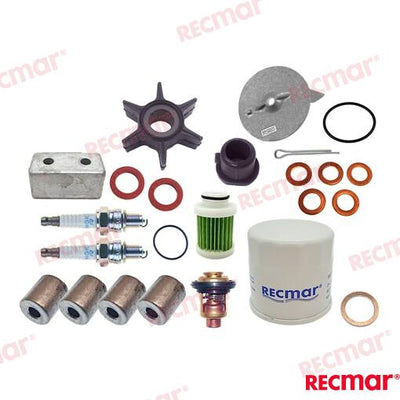 Kit Mantenimiento Yamaha Recmar PAF4-04070003, REC6FM-12411-00, REC5GH-13440-60, NGKDPR6EB-9