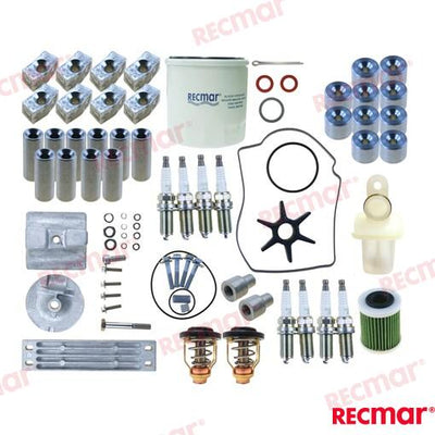Kit Mantenimiento Yamaha Recmar REC6AW-12411-00, TEN01177, RECN26-13440-00, NGKLFR6A-11, TEN