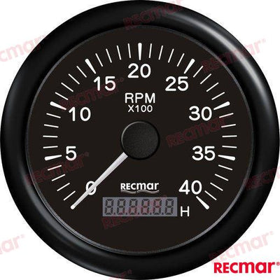 Cuentavueltas 1.0/10.0 - 0/4000 Rpm Negr Recmar