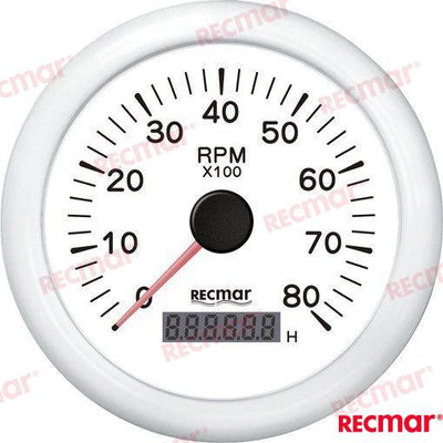 Cuentavueltas 1.0/10.0 - 0/8000 Rpm Blan Recmar
