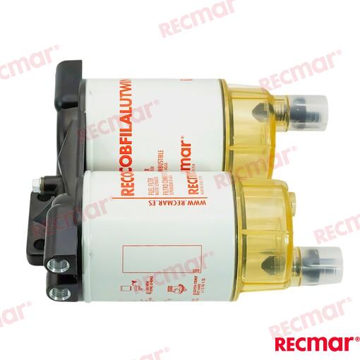 Filtro Combustible Doble Recmar (Ref. RECOBFILALUTWIN)