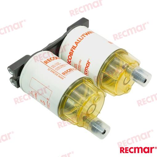 Filtro Combustible Doble Recmar (Ref. RECOBFILALUTWIN)