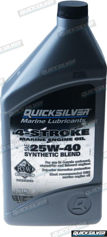 Aceite Semisintetico 25W40 4T 1L Caja 6 Mercruiser 92-8M0086227