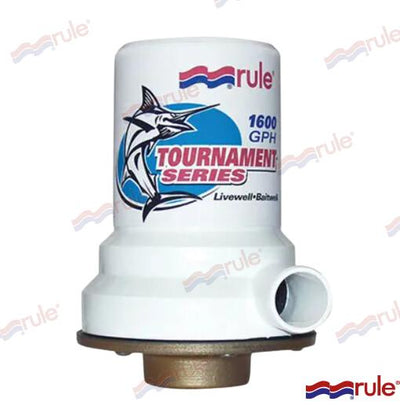 Bomba Vivero 1600 12V Base Bronce Rule