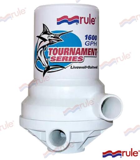 Bomba Vivero 1600 12V Base Bronce Rule