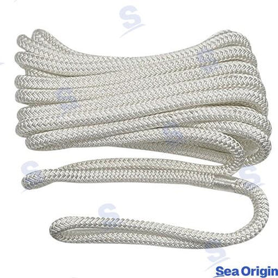 Cabo Trenzado Con Ojo Ø12MM 7M Blanco Sea Origin