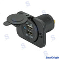 Toma Doble Usb Tipo A Negra Sea Origin