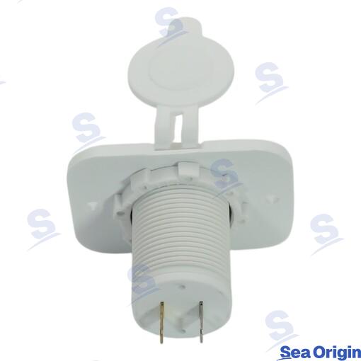 Toma Doble Usb Tipo A Blanca Sea Origin