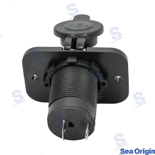 Toma Mechero 12V Negra Montaje Tornillo Sea Origin