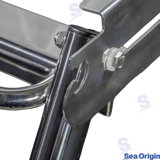 Escalera Telesc Oculta 4 Peldaños Doble Sea Origin