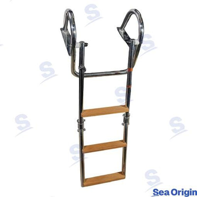 Escalera Plegable Reforzada 3 Peld Std Sea Origin