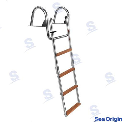 Escalera Plegable Reforzada 4 Peld Std Sea Origin