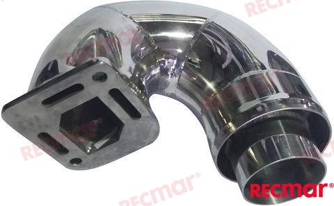 Codo Escape Inox 12076A5 Mcm Mercruiser 12076A2