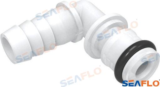 Codo C/o-ring 5/8" X 1/2" Barb Seaflo