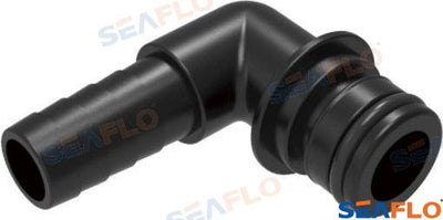Codo C/o-ring 3/4" X 1/2" Barb Seaflo