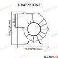 Ventilador 12V, 250(CFM), 15A Seaflo (Ref. SFBB125004)
