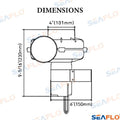 Ventilador 12V, 250(CFM), 15A Seaflo (Ref. SFBB125004)
