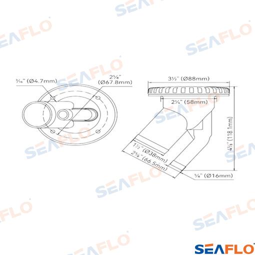 Toma Diésel 38MM Seaflo (Ref. SFCD23806A)