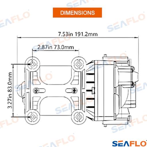 Bomba Qf 12V Seaflo (Ref. SFDP104005043T)