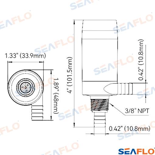 Bomba Cocina 12V, 100Gph Seaflo