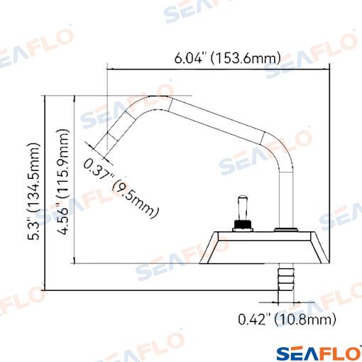 Grifo Chromado Con Interruptor Seaflo