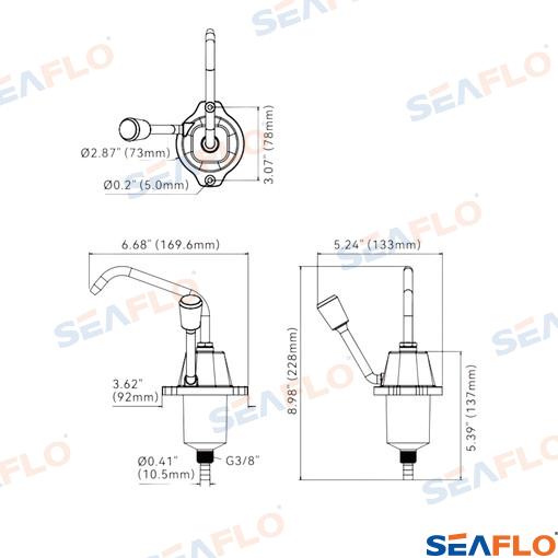 Bomba Manual Cocina Seaflo