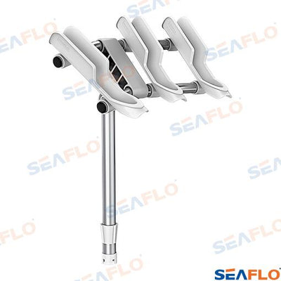 Soporte Portacañas Blanco Triple Seaflo (Ref. SFRH06031W)