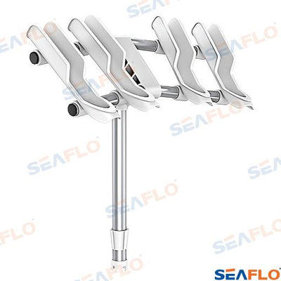 Soporte Portacañas Blanco Cuadruple Seaflo